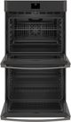 GE® 30" Black Stainless Steel Electric Double Oven Built In-1
