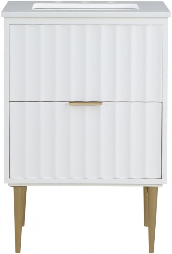 Meridian Furniture Modernist White 24" Bathroom Vanity-1