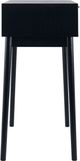 A & B Home Black Console Table with Two Rattan Drawers -4