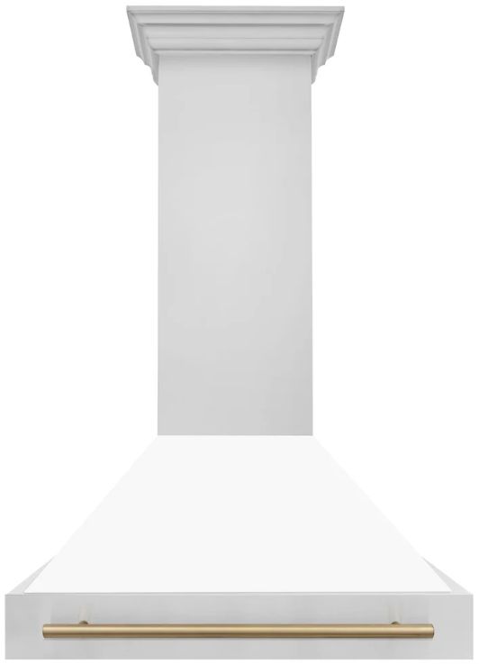 ZLINE Autograph Edition 36" White Matte Wall Mounted Range Hood-2
