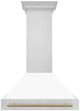 ZLINE Autograph Edition 36" White Matte Wall Mounted Range Hood-2