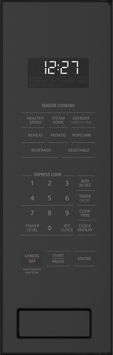 Monogram® 2.2 Cu. Ft. Black Built In Microwave-3