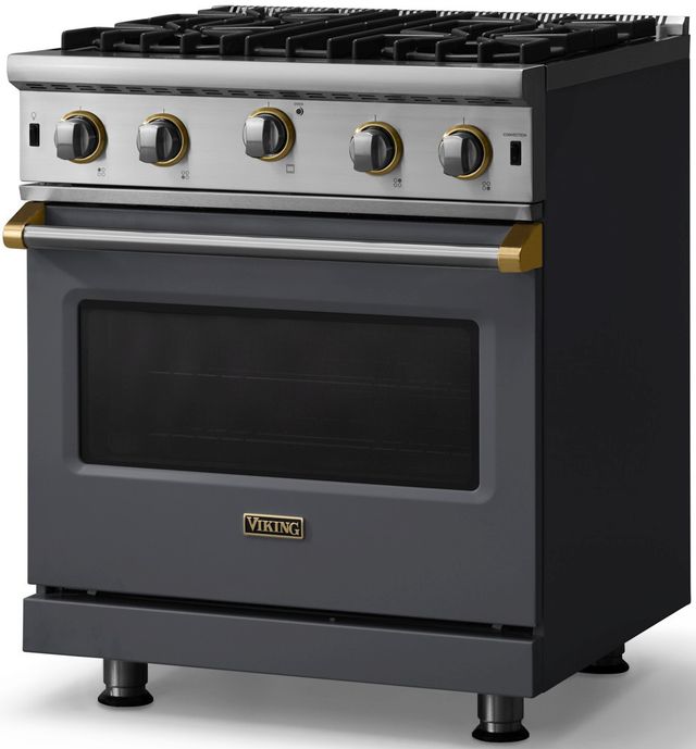 Viking® 5 Series 30" Cast Black Liquid Propane Pro Style Gas Range-2