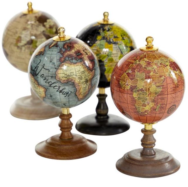 Deco Marche 4-Piece Multi-Colored Small Globe Set-1