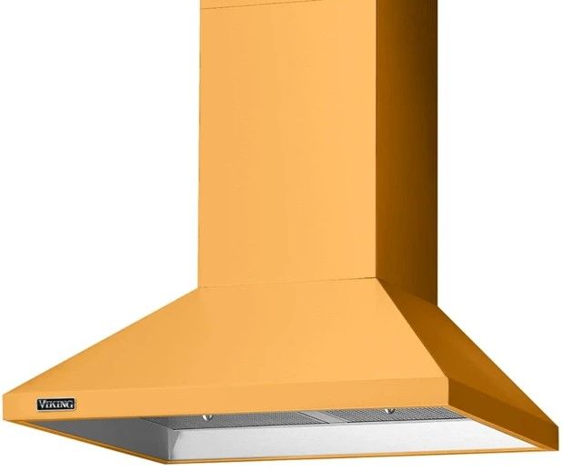 Viking® 3 Series 30” Daffodil Chimney Wall Hood with Standard Ventilator-0