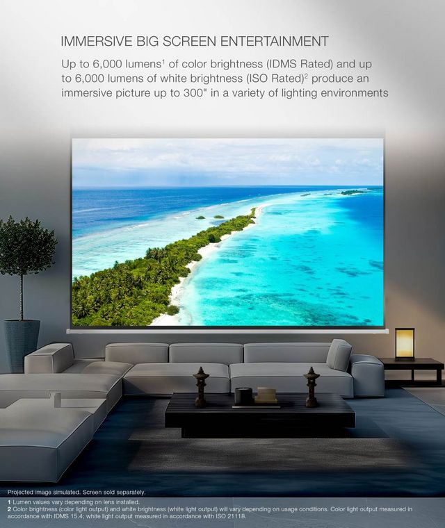 Epson® QL3000 White 4K HDR Laser Projector-12