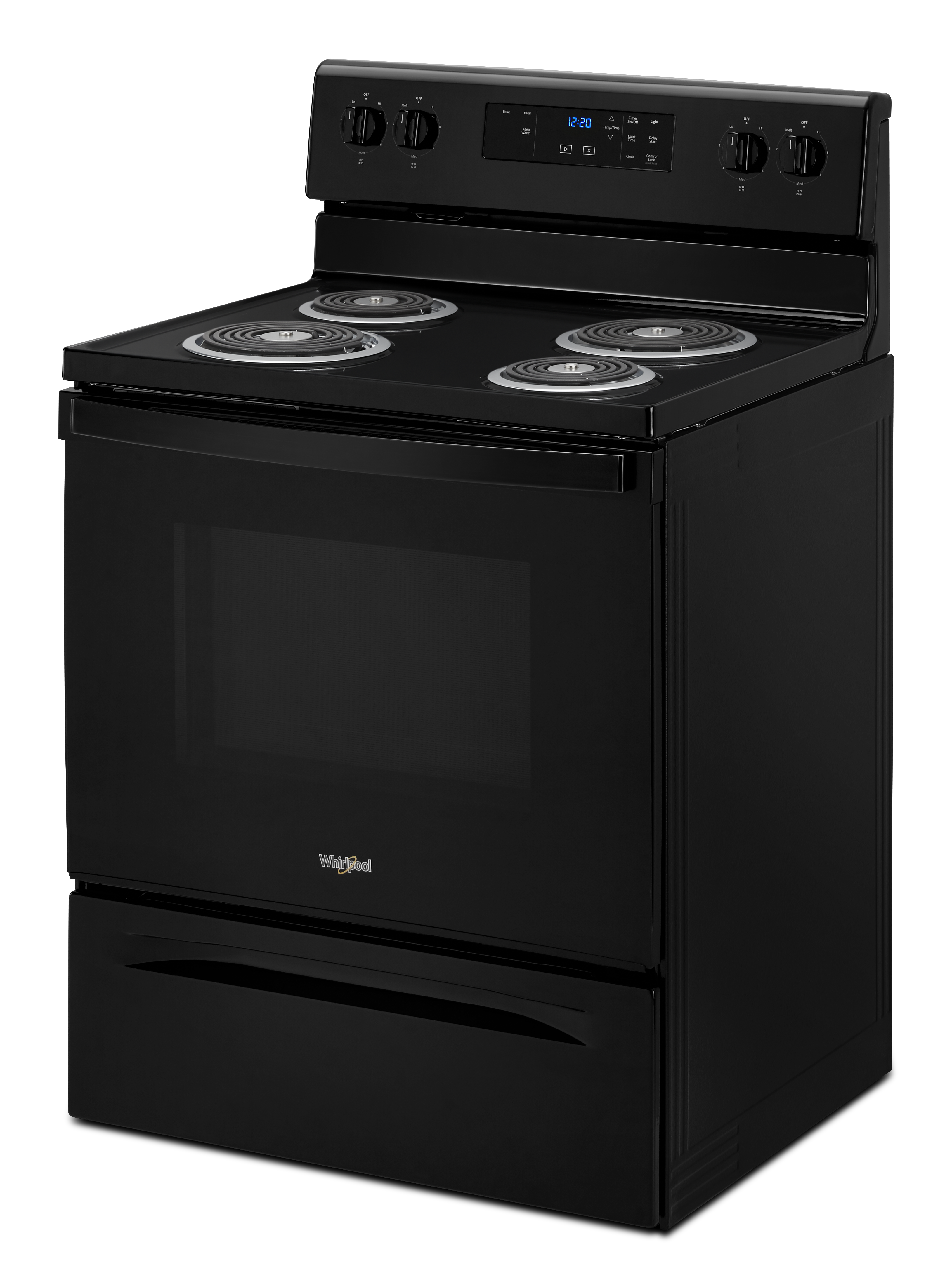 Whirlpool 30" Black Freestanding Electric Range with 5-in-1 Air Fry Oven - Thumbnail 2