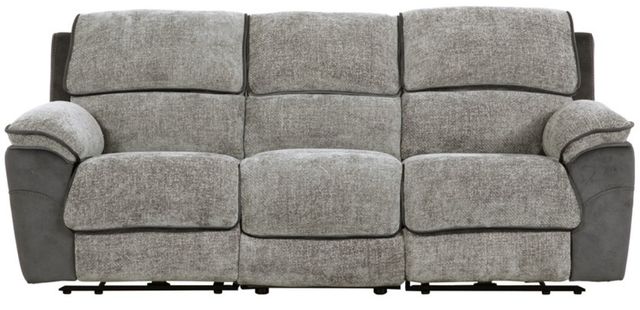 American Wholesale Furniture Paris Brown/Charcoal Power Reclining Sofa-0
