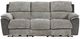 American Wholesale Furniture Paris Brown/Charcoal Power Reclining Sofa-0