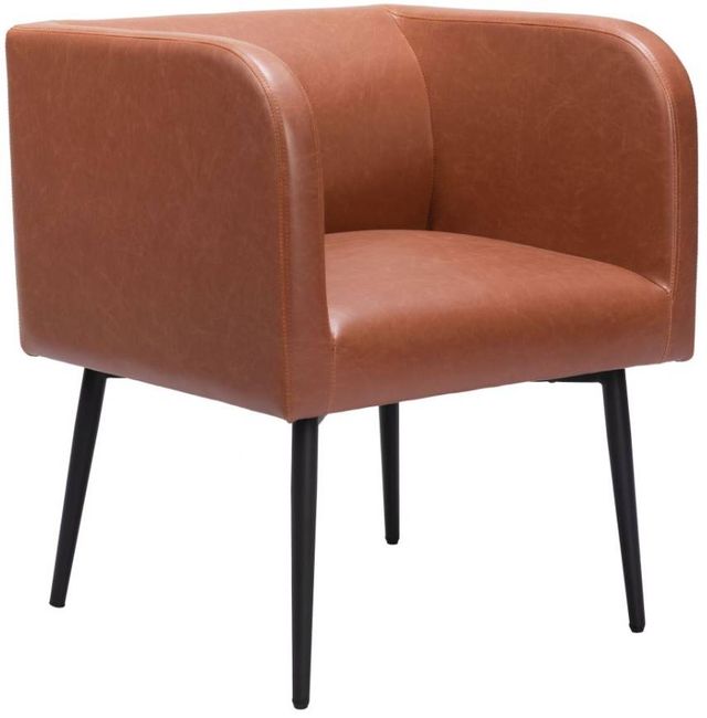Zuo® Modern Horbat Brown Dining Arm Chair-0