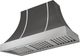 AGA Cascade 48" Slate Wall Mounted Range Hood  with Brushed Nickel Trim-0