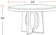 Parker House® Escape 5-Piece Glazed Natural Oak Mirage Mist Dining Set with Barrel Chairs-3