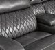Signature Design by Ashley® Samperstone 6-Piece Gray Power Reclining L-Shape Sectional-4