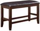 Crown Mark Fulton Brown Counter Height Dining Bench-0