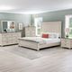 Powell® Carrington 5-Piece Antique White/Dark Brown King Panel Bedroom Set-1