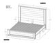 International Furniture Direct Natural Teca Multi-Brown King Platform Bed Footboard with Rails-2