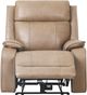 Primo™ International Heritage Brindle Leather-Match Taupe Power Glider Recliner-1