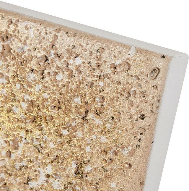 Olliix by Madison Park Gold Set of 2 Golden Glimmer Hand Brush Embellished Canvas-3