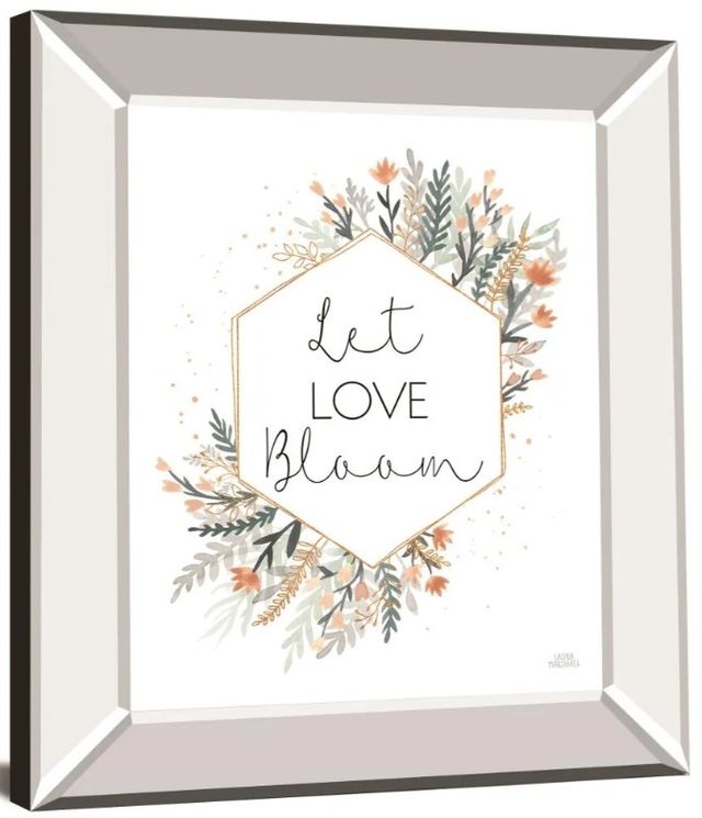 Classy Art Spring Blooms VI by Laura Marshall Mirror Framed Wall Art-1