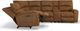 Flexsteel® Nirvana Saddle Power Reclining Sectional with Power Headrests-3