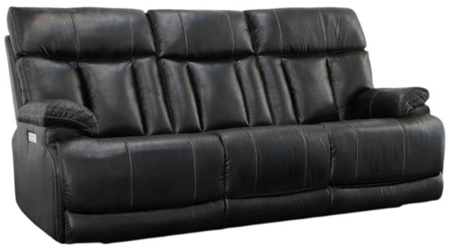 Flexsteel® Clive Black Power Reclining Sofa with Power Headrests and Lumbar-0