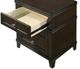 Bernards Nova II Cherry 3-Drawer Nightstand with USB-1