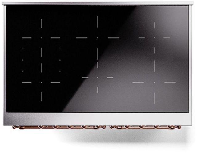Ilve® Nostalgie II Series 40" Midnight Blue Pro Style Induction Range-2