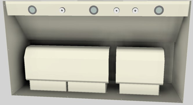 Vent-A-Hood® 42" Biscuit Wall Mounted Liner Insert-2
