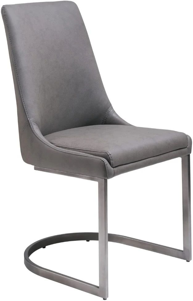 Modus Furniture Oxford Basalt Gray Upholstered Dining Side Chair-0