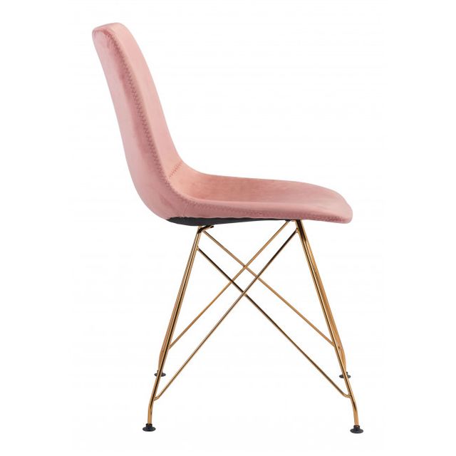 Zuo® Modern Parker Pink Dining Chair-1