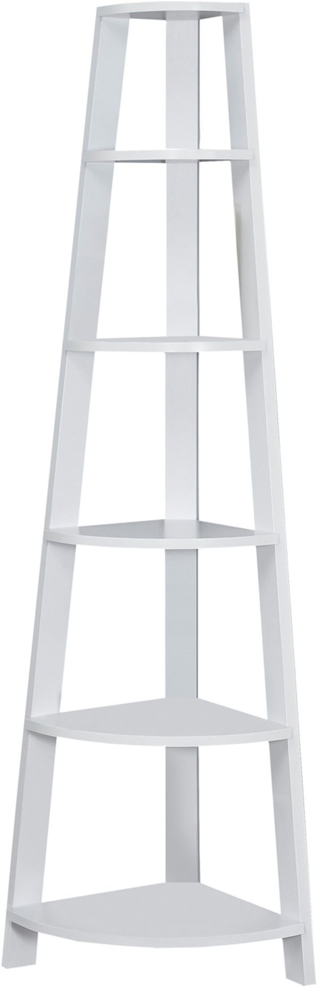 Monarch Specialties Inc. White Corner Accent Etagere-0