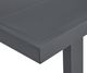 Elements International Playa Dark Gray Aluminum Outdoor Dining Table-5