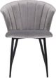 Armen Living Lulu Black/Gray Dining Side Chair-2