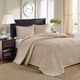 Olliix by Madison Park Khaki Queen Quebec Reversible Bedspread Set-0