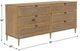 Uttermost® Coast Soft Oak Stain 6-Drawer Rattan Chest-2