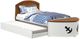 Furniture of America® Poseidon Oak/White Twin Captain Bed with Trundle-1