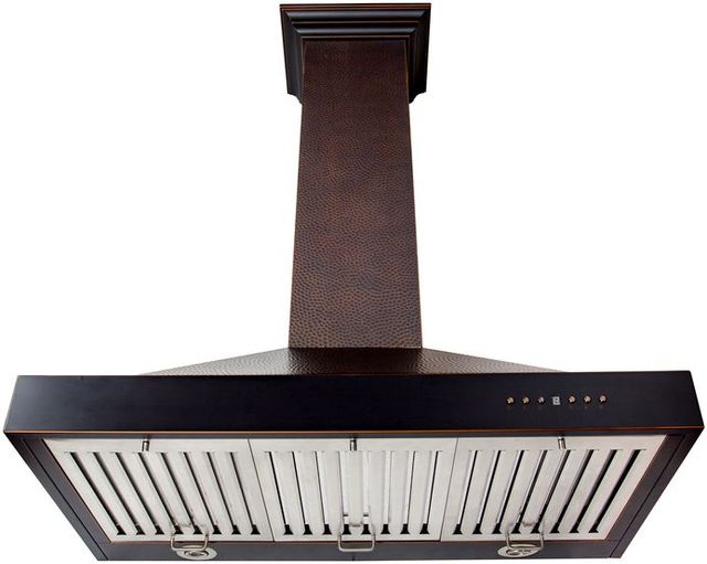 ZLINE Designer Series 36" Hand-Hammered Copper Wall Mount Range Hood-1