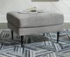 Signature Design by Ashley® Hazela Charcoal Ottoman-4