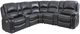 Steve Silver Co. Denver 6-Piece Charcoal Dual Power Reclining Curved Sectional-0
