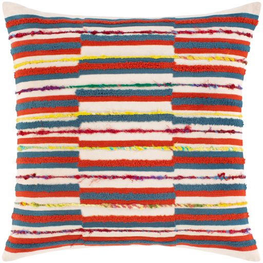 Surya Callie Bright Blue 20"x20" Toss Pillow with Polyester Insert-0