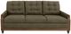 International Furniture Direct Xel-Ha II Dark Hay Brown/Green Sofa-1