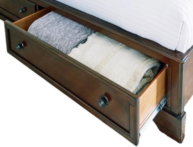 Signature Design by Ashley® Trellington Brown King Storage Sleigh Bed-5