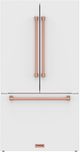 Thor Kitchen Gordon Ramsay Series 36" White French Door Counter Depth Refrigerator with Ice Maker & Rose Gold Hardware-0