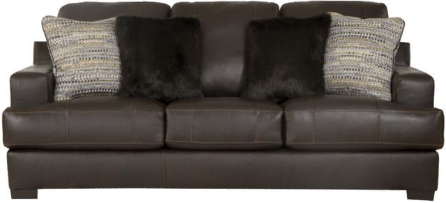 Jackson Furniture Marco Chocolate Leather Sofa-0