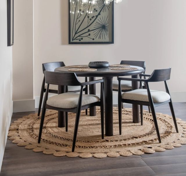 Modus Furniture Amaroo Honey Date Upholstered Dining Arm Chair-1