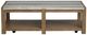 Magnussen Home® Plum Creek Sierra Brown Cocktail Table with Marble Top-1