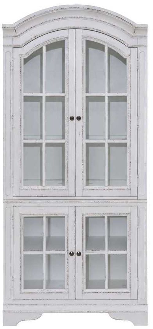 Liberty Furniture Magnolia Manor Antique White Display Cabinet-2