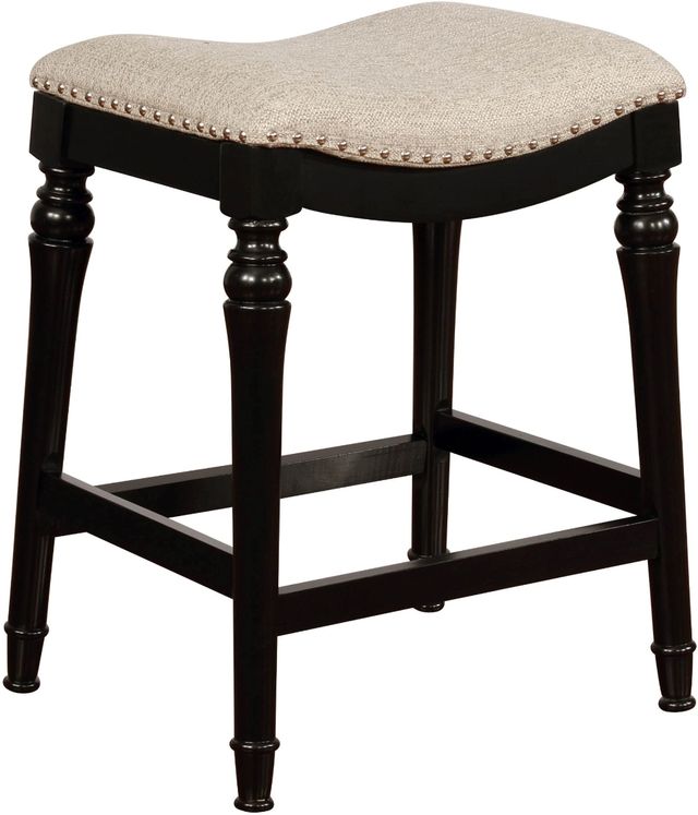 Powell® Lockhart Beige/Black Big and Tall Counter Stool-0