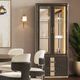 Michael Amini® West Kensington Medium Espresso Display Cabinet-1
