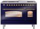 Ilve® Nostalgie II Series 48" Midnight Blue Pro Style Dual Fuel Range-1